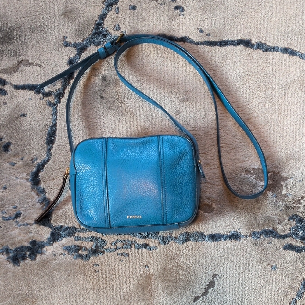 Fossil Blue Crossbody Bag